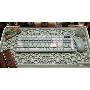 Reccazr Wireless Keyboard Mouse Combo Full Size 2.4G Quiet Keys USB NEW In Box